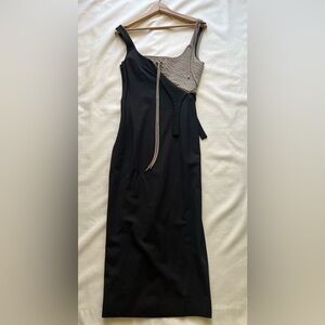 Monse asymmetrical minimalist dress - edgy runway-inspired avant-garde vibes